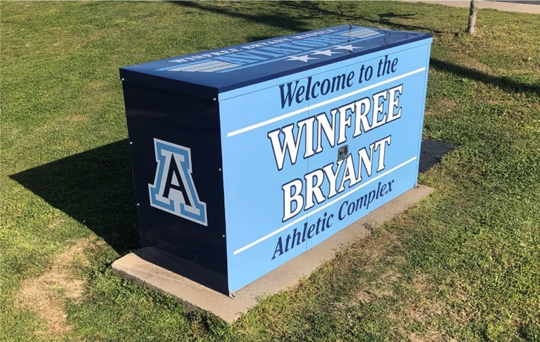 Custom Decals, Wraps & Lettering | School Athletic Facility Signage